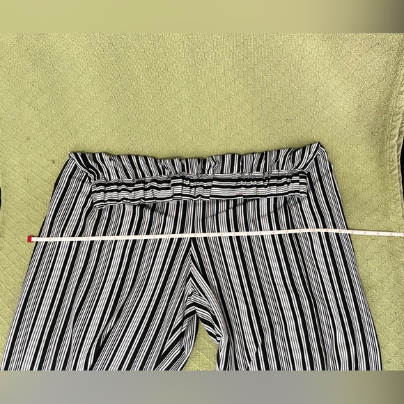 NWOT ROBERT LOUIS XL pin strip high waist wide leg dress pants - Picture 6 of 10